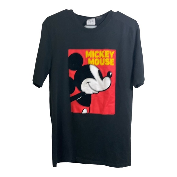 Disney and Zara original Mickey T-shirt . Black Mickey Mouse size Large - Picture 7 of 9